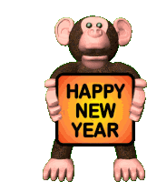 Monkey New Year Happy New Year Sticker Sticker