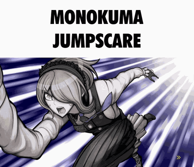 Monokuma Jumpscare GIF