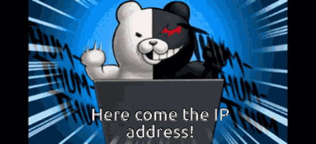 Monokuma Monokuma Typing GIF