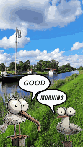 Morgen Bilder Möwie GIF