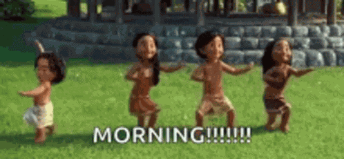 Morning Moana GIF