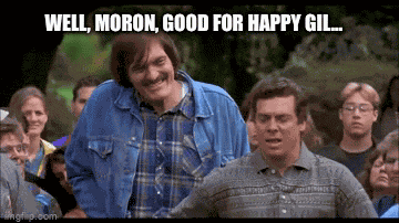 Moron Happy Gilmore GIF