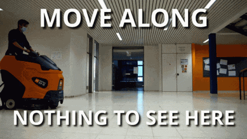 Move Along Nothing To See Here GIF