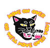 Move Over Black Panther Sticker