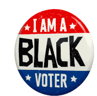 Moveon I Am A Black Voter Sticker