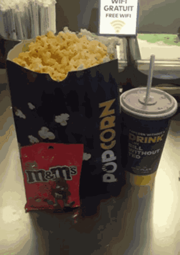 Movie Snacks Popcorn GIF