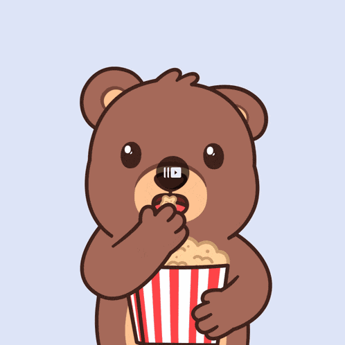 Movie Time Eating Popcorn Meme