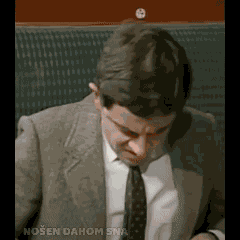 Mr Bean Listening GIF