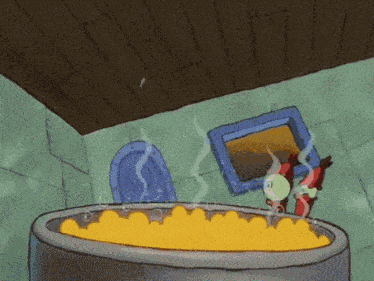 Mr Krabs Cook GIF