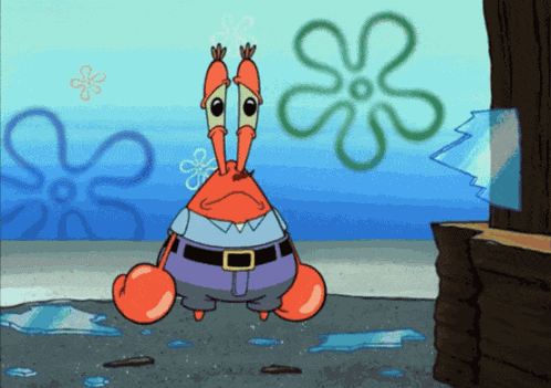 Mr Krabs Mr Krabs Sad GIF