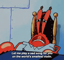 Mr Krabs Smallest Violin GIF