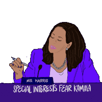 Ms Harris Special Interests Fear Kamala Sticker