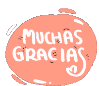 Muchas Gracias Gracias Sticker