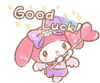My Melody Good Luck Sticker