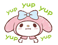 My Melody Lrigysword Sticker