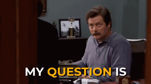 My Question Is What The Hell My Question Is What The Hell Ron Swanson GIF