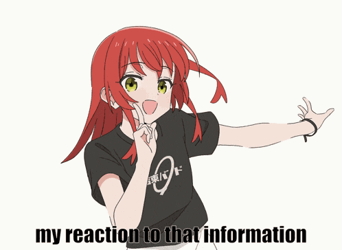 My Reaction To That Information Anime Reaction GIF