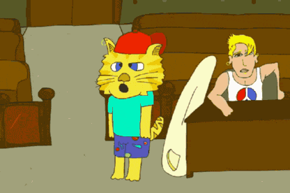 Nachos The Cross Eyed Cat Sick Animations GIF