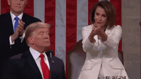 Nancy Pelosi Clap Back GIF