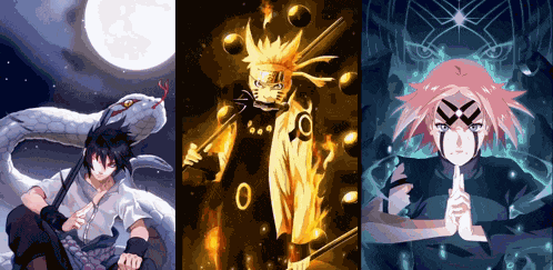 Naruto Sasuke E Sakura GIF