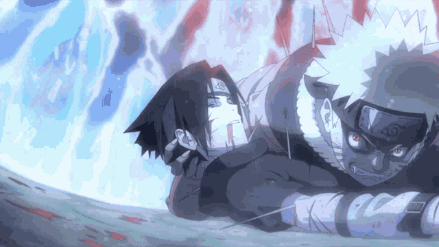 Naruto Uzumaki Sasuke Uchiha GIF