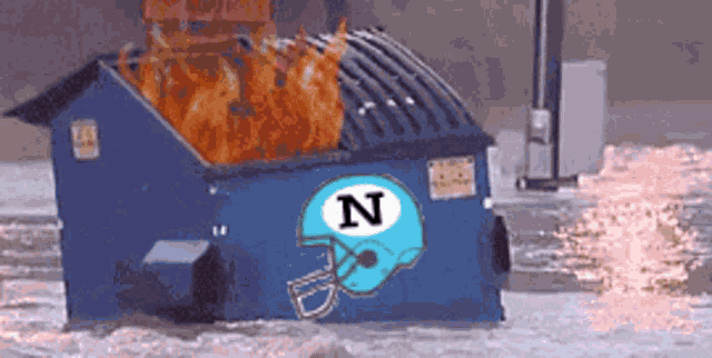 Nate Dumpster Fire Fantasy Football Dumpster Fire GIF