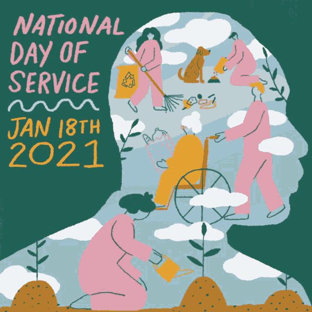 National Day Of Service Jan18th2021 GIF