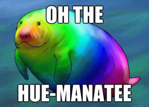 National Tell A Joke Day Oh The Hue Manatee GIF