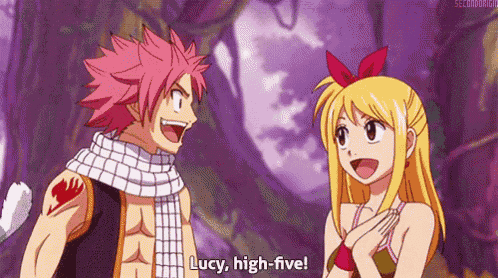 Natsu Dragneel Lucy Heartfilia GIF