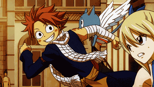 Natsu Dragneel Running GIF