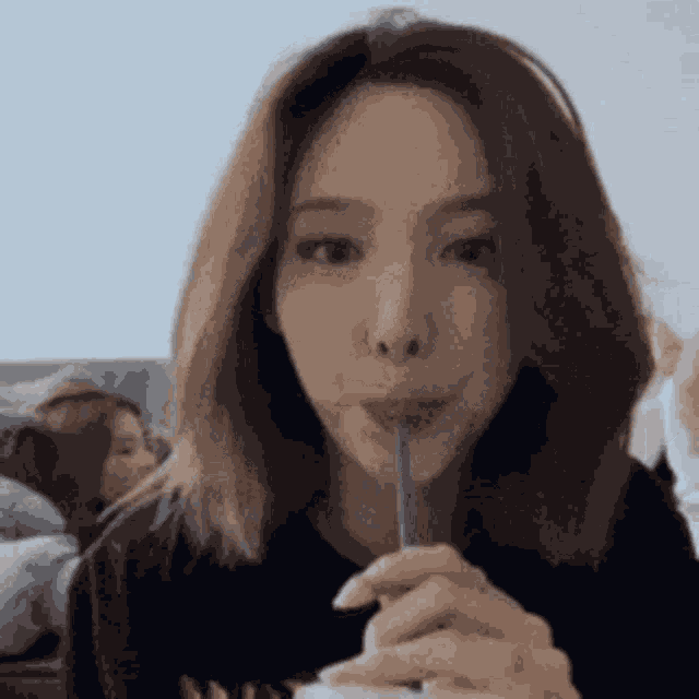 Nayeon Drinking GIF