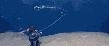Naz Steals Your Fish In Palia GIF