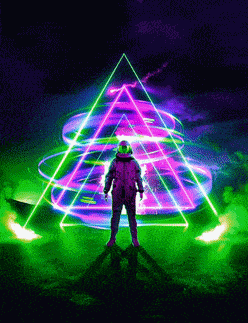 Neon Colorful Neon Color Change GIF