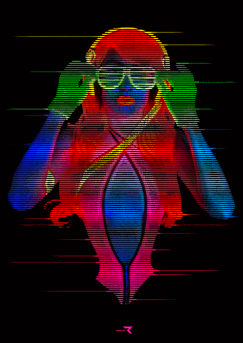 Neon Coral Neon Colorful GIF