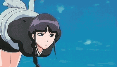 Neum Looks At Neneko Swinging Side To Side In The Air By A Tentacle GIF