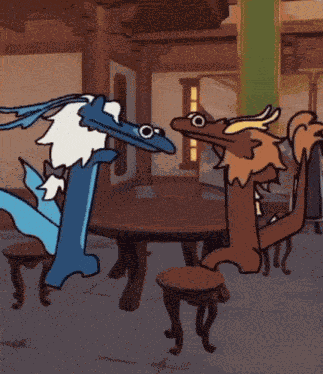 Neuvi Zhong Toothless Neuvillette GIF