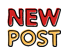 New Post Text Sticker