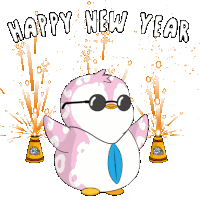 New Year Happy New Year Sticker