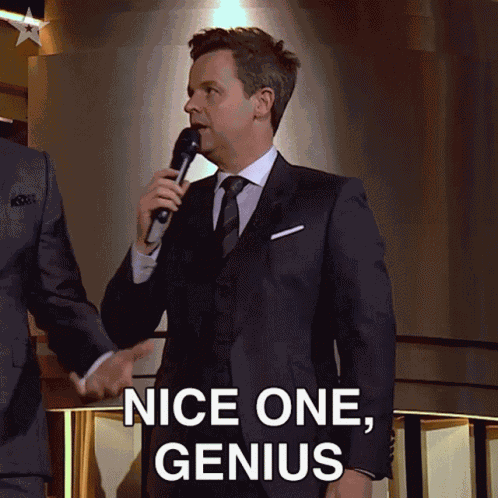 Nice One Genius Declan Donnelly GIF