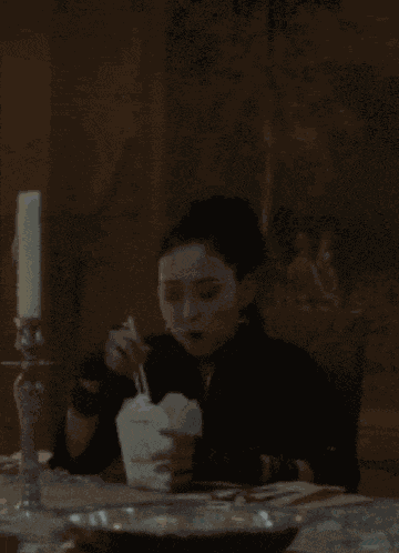 Nico Minoru Eating Chinese Food GIF