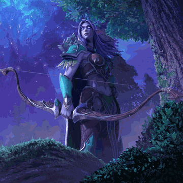 Night Elf Night Elf Archer GIF