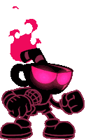 Nightmare Cuphead Sticker