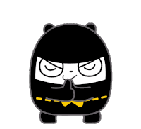 Ninja Bear Bam Sticker