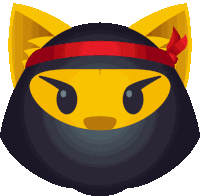 Ninja Cat Joypixels Sticker