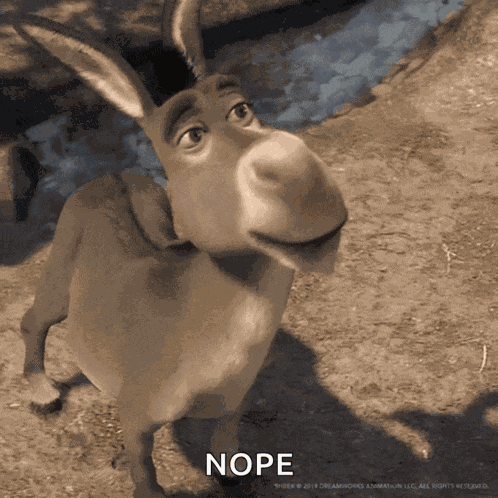 No Donkeys GIF