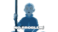No Problem Aang Sticker