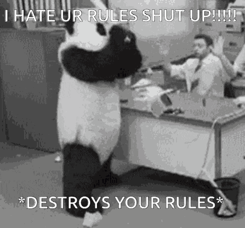 Nobody Cares About Your Stupid Rules Angry GIF