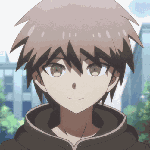 Nod Makoto Naegi GIF