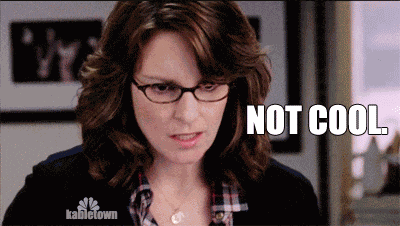 Not Cool Liz Lemon GIF