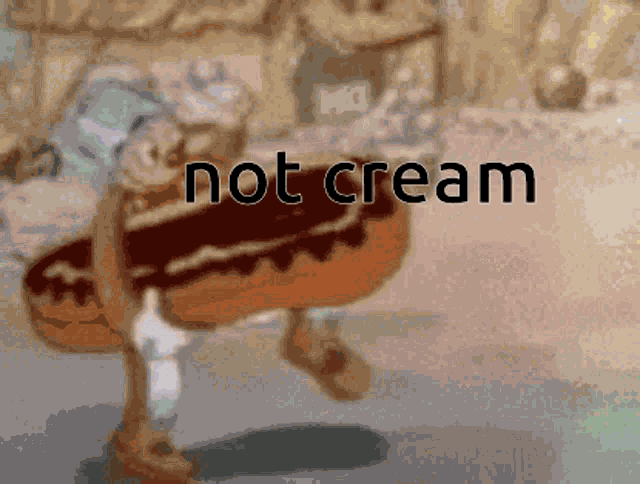 Not Cream Cartoon GIF